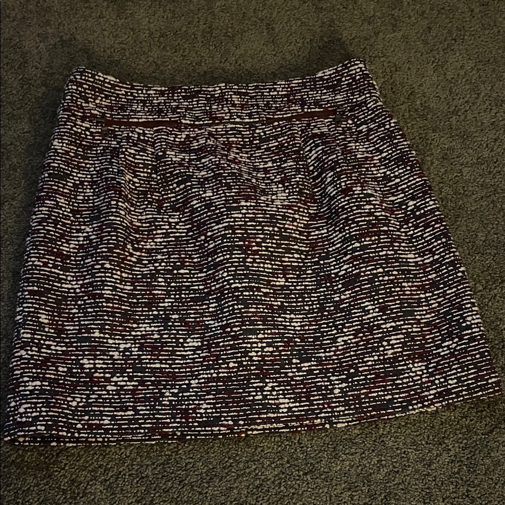 LOFT Multicolor Tweed Mini Skirt 4P